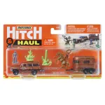 Set Matchbox Hitch & Haul Jeep Wagoneer cu remorcă Pony Trailer 1:64