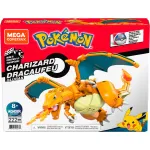 Set constructie Pokemon Mega Construx Charizard articulat, 222 piese