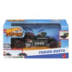 Masinuta metalica Hot Wheels Fusion Busta cu sistem pull-back, scara 1:43