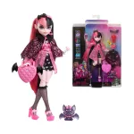 Papusa Monster High Draculaura cu animalut si accesorii Mattel