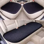 Set 3 piese, protectii scaune si bancheta auto, universale, confortabile, din material textil, culoare Neagra FAVLine Selection