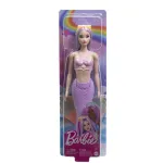Păpușă Barbie Dreamtopia sirenă cu păr mov și coadă mov, 3+