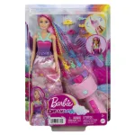 Papusa Barbie Dreamtopia cu aparat de coafat si accesorii pentru par
