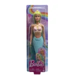 Păpușă Barbie Dreamtopia Sirenă cu corset galben și coadă albastră