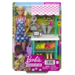 Papusa Barbie You Can Be vanzatoare la market cu accesorii