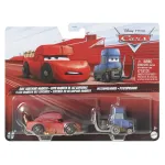 Set 2 masinute metalice Cars 3 Fulger McQueen si Pitstoposaurus Mattel