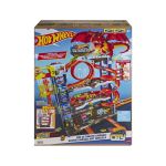 Garaj Hot Wheels City Ultimate cu 4 niveluri, dragon si 2 masini
