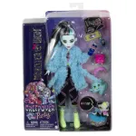 Papusa Monster High Frankie Creepover Party cu accesorii si animalut