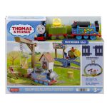Set de joaca Thomas cu locomotiva motorizata si livrare vopsea