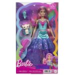 Papusa Barbie Zana A Touch of Magic cu accesorii si animale fantastice