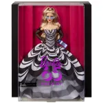 Papusa Barbie Signature Aniversare 65 Ani cu rochie de bal alb-negru