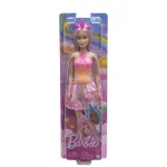Păpușă Barbie unicorn cu accesorii magice și ținută pastelată
