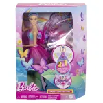 Papusa Barbie Dance and Flutter cu aripi magice si transformare 2 in 1