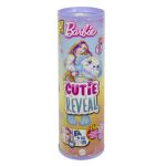 Papusa Barbie Cutie Reveal Dalmatian cu 10 surprize si accesorii