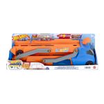 Camion Transporter Hot Wheels City cu pistă extensibilă și lansator
