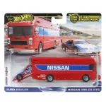Hot Wheels Euro Hauler cu Nissan 300 ZX GTS, scara 1:64