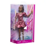 Păpușă Barbie Deluxe Style cu rochie roz metalizat și accesorii