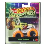 Masinuta Hot Wheels Monster Trucks Bone Shaker Glow in the Dark 1:64