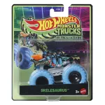 Masinuta Hot Wheels Monster Truck Skelesaurus Glow in the Dark, 1:64