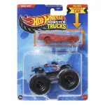 Hot Wheels Monster Trucks Race Ace cu mașinuță metalică inclusă