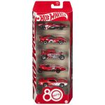 Set 5 masinute metalice Hot Wheels aniversare 80 de ani, scara 1:64