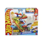 Hot Wheels City Garaj de cascadorii transformabil 2 in 1 cu masinuta