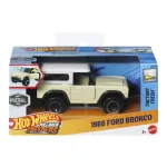Masinuta Hot Wheels Ford Bronco 1966 metalica cu pull back, scara 1:43
