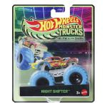 Masinuta Hot Wheels Monster Trucks Night Shifter Glow in the Dark, 1:64