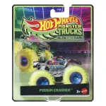 Masinuta Hot Wheels Monster Trucks Podium Crasher Glow, scara 1:64