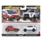 Set 2 mașinuțe metalice Hot Wheels Premium Subaru și Toyota 1:64