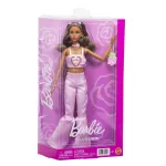 Papusa Barbie Deluxe Style cu blugi evazati si accesorii fashion