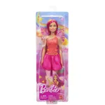 Papusa Barbie Zana Dreamtopia cu par lung, tinuta roz si aripi