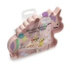 Farfurie compartimentata din silicon cu ventuza Melii, model Unicorn