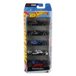 Set 5 masinute metalice Hot Wheels Formula 1 2025 pentru copii