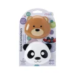 Set 2 recipiente pentru gustari bebe Melii Panda & Bear, 232 ml