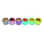 Set 6 recipiente din silicon pentru bebelusi Melii Snap&Go, 59 ml