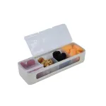 Cutie snack cu 4 compartimente pentru copii Melii Luxe, Ivory