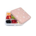 Cutie snack Melii cu 9 compartimente și separatoare, Daisy Print roz