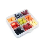 Cutie pentru gustari cu 9 compartimente Melii, bej oatmilk