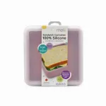 Recipient pentru sandwich din silicon 790 ml Melii, roz