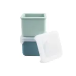 Set 2 recipiente din silicon alimentar Melii, Blue Mint