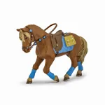 Figurină cal de echitație Papo, pictată manual, 11.7 cm, 3+ ani