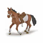 Figurină cal de echitație Papo, pictată manual, pentru copii 3+ ani