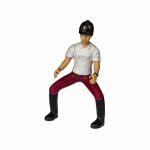 Figurină Papo călăreață fată, pictată manual, pentru copii 3+ ani