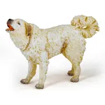Figurina Papo caine Ciobanesc de Pirinei, pictata manual