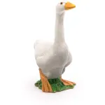 Figurina gasca alba Papo, animal de ferma pictat manual, 3+ ani