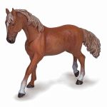 Figurină Papo iapă alezan englez realistă, pictată manual