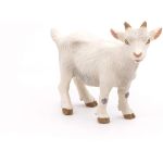 Figurina ied alb Papo, animal de ferma realist, pictat manual