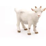 Figurina ied alb Papo, animal de ferma realist, pictat manual