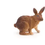 Figurina iepure maro Papo, jucarie educativa pictata manual